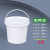 级塑料桶带盖密封海蜇小桶子白色大胶水桶5L-25L error 5L-乳白色