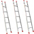 臻工品 铝合金单梯 便携多用梯子单梯 单面梯2.0m 单位：个