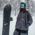 AWKA 单板滑雪服女冬季国潮防水防风小众专业户外宽松外套上衣男款 灰色 L