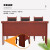 京顿JINGDUN会议室会场培训桌椅组合长条桌油漆木皮条形桌三人桌1.8米不含椅子