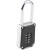 海斯迪克 HKLY-176 大门健身房密码锁 更衣柜橱柜大号大码加长锁梁密码锁 挂锁 长款
