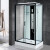 家用整体淋浴房浴室一体式隔断神器干湿分离浴房移门玻璃 透明标 半透明标准款80x120单开门 D4-80