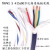TRVV高柔性拖链电缆2 3 4芯 0.75 1.0 1.5 2.5 4平方耐油雕刻机线 ZR-TRVV4*1平方一卷 100米
