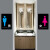 洗手间牌亚克力门牌男女洗手间标牌卫生间指示牌定制B 1男女共用洗手间 17.2*11.5cm