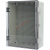 基业箱 塑料配电箱工程用户外防水盒卡扣工厂用基业箱防雨防水电 300*200*170透明门+底板