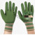 橡胶发泡耐磨透气防滑乳胶男女钢筋工地工作干活胶皮防护劳保手套 利和透气王绿纱绿 6双