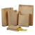 冰禹 BYjq-18 一次性包装纸袋（100个） 淋膜牛皮纸袋 防油纸袋 90克 高35*宽11*侧3.5