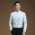 POWO衬衫男长袖商务休闲正装微弹高级感纯色新款韩版修身衬衣夏季 象牙白 41 码（适合135-150斤）