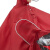 稳斯坦 WF020 单人双帽檐反光摩托车雨披 防护钓鱼防暴雨骑行 3XL深红色可拆连体雨衣