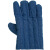 手套防烫防高温加厚棉手套烘培居家手套防热手套 蓝色五指隔热手套