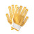 普辛(PUXIN) 点胶点塑手套 劳保手套加厚耐磨防滑涂胶手套工地工作棉纱线手套 黄色点胶手套120付 