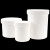 玛仕福 塑料瓶加厚广口储存罐 大口直立桶 存储密封桶 白色1000ML