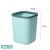 欧润哲 方形10L浅蓝色压圈垃圾桶 大容量清洁桶无盖客厅厨房办公室垃圾篓直投方桶