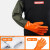 陆力安 手套 海鲜手套 加长防滑劳保手套 一双价  橙色系带加绒 