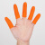 普舍（PUTSCHE）橙色乳胶指套 麻点防滑加厚手指套 M/中号 300只