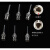 M5内螺纹针头吹气针头通用焊锡机送锡针头 内螺纹点胶针头 美缝剂 内螺纹针管25mm(14-25G)(1个)