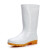 适用于48大码白色雨鞋厂工作雨靴防滑车间耐磨卫生靴防油防水鞋 白色 高筒雨鞋无字 46