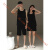 依此垂感莫代尔冰丝情侣睡衣夏季男女背心吊带家居服两件套装 M5219 M
