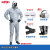 杜邦F级防护服6000耐酸碱有机化学品防静电工作服应急连体防化服 半面罩套装（综合型防护） XL