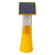 稳斯坦 W7522 单双面太阳能路锥爆闪灯 LED安全警示护栏施工路障灯 双面全黄套管款
