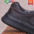 卡帝乐鳄鱼（CARTELO）英伦2024新款休闲皮包头凉鞋防滑男士沙滩鞋夏季皮凉拖鞋洞洞鞋 黑色 38