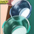 京洲实邦 加厚耐用塑料水盆透明磨砂塑料盆【瓦奢蓝大】JZSB-3479
