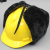 冬季棉可拆卸式防寒保暖棉帽油田户外工地劳保工作帽 黄色+帽衬