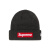 NEW ERA【联名款】  Week 16 New Era Box Logo Beanie 徽标刺绣装饰 绒 黑色 OS