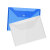 海斯迪克 HKL-1022 PP透明文件夹 仓库资料企业文件袋可定制 18丝厚款*50个 颜色随机