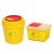 笙本HITURBO圆型利器盒1L黄色小型废物桶 卫生所锐器盒2L医院诊所科室3L 圆形利器盒1L（5个装）