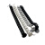 俱威 穿线管 蛇形包线管收纳藏线软管办公桌走线槽理线管 780mm白色-方形（1根）