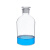 垒固 玻璃磨口瓶 透明小口试剂瓶 分装瓶 溶液瓶盒装 透明小口125ml,4个