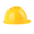 君御1501豪华v型PE安全帽 带透气孔工地施工领导安全头盔安全帽 黄
