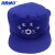 海斯迪克车间工作帽 安全生产双层透气吸汗防尘防护帽 艳蓝 