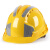 锐明凯工地国标过检安全帽厂家三筋ABS施工程建筑防砸透气绝缘头盔印字 国标三筋反光款 黄色
