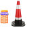 橡胶雪糕筒路障警示红白反光路锥形桶隔离墩道路施工高速路安全分 高70cm4斤