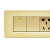贵派（goldp）10A二开单控带五孔金色118型(中)插座 贵雅A8-118金色系列墙壁暗装插座