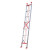 梯子哥 伸缩梯子直梯铝合金户外工程梯加固单面升降梯铝梯抽拉梯阁楼爬梯 4米【特厚款3mm】升3.6米收2.2米