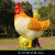 仿真公鸡母鸡小鸡模型雕塑新农场山庄园林景观农产品店铺装饰摆件 母子鸡(高135cm)