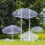 定制适用不锈钢镂空云朵抽象人物玻璃钢雕塑金属铁艺网格园林景观装饰摆件 荧光黄 云朵套餐4
