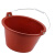 得豫工品 泥工瓦工小灰桶 建筑工地用牛筋桶 塑料桶 耐磨加厚水泥桶 15.5cm常规款红色带手提 一个价