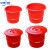塑料手提水桶红色大小水桶带盖子耐摔 10L无盖款