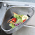 拜杰三角水槽过滤网不锈钢厨房用具多功能下水道剩菜残渣漏置物架