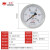红旗仪表YO-100Z氧气仪表轴向不带边禁油氧气专用压力表 测氧专用 0-0.4MPa