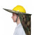 希万辉 遮阳帽檐安全帽A 黄色遮阳帘ABS透气安全帽