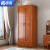 奈高（NAIGAO）衣柜橡胶木实木衣柜组合卧室组合中式衣橱卧室家具两门带抽海棠色