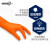 爱马斯【AMMEX】一次性手套加厚型汽修款橘色丁腈防护劳保实验工业清洁卫生防护丁腈手套 【GWON】汽修款 XL特大号