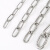 臻工品 304不锈钢链条 铁链吊链起重晾衣链 护栏防盗链 单位：米 304长环链条2.5mm 