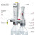 恩谊brand普兰德有机型瓶口分液器游标可调含安全回流阀数字可调型分液器实验室 红色游标0.5- 5ml 