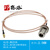 印赛格 MCX-J直公转N-KY28牙加长连接线 50-1.5线MCX转N头防水带螺母固定【MCX直公转N母28MM RG316-0.1米】